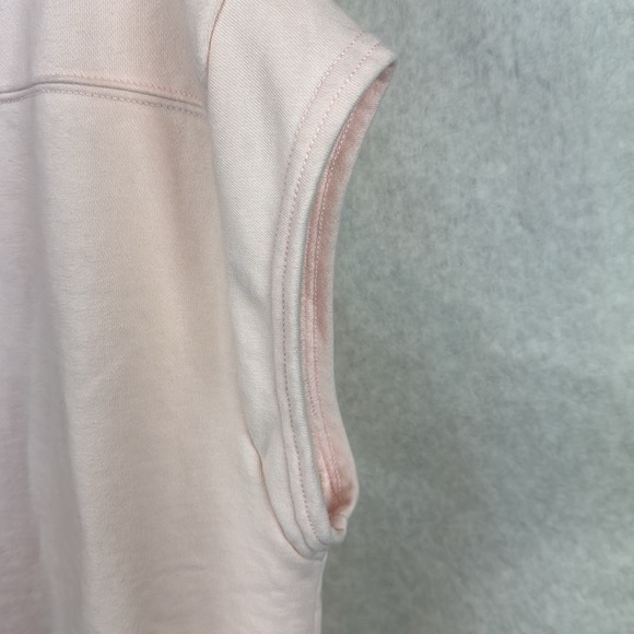 New by Anthropologie Light Ivory Comb Pink Sleeveless Graphic Tee Size Large NWT - Picture 5 of 10